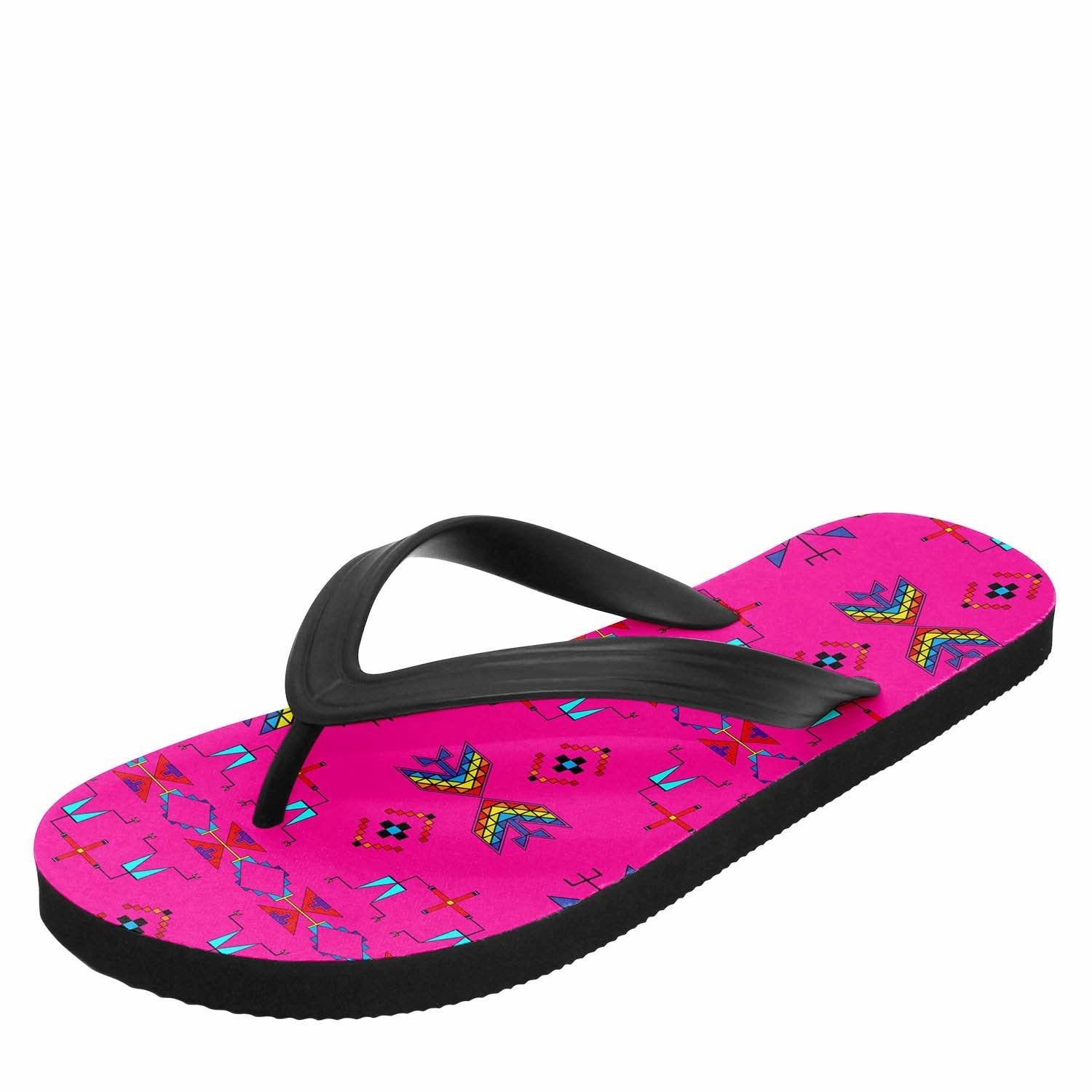 Arch Fit Flip Flops Rainy Chief Rainbow Hot Pink Flip Flops