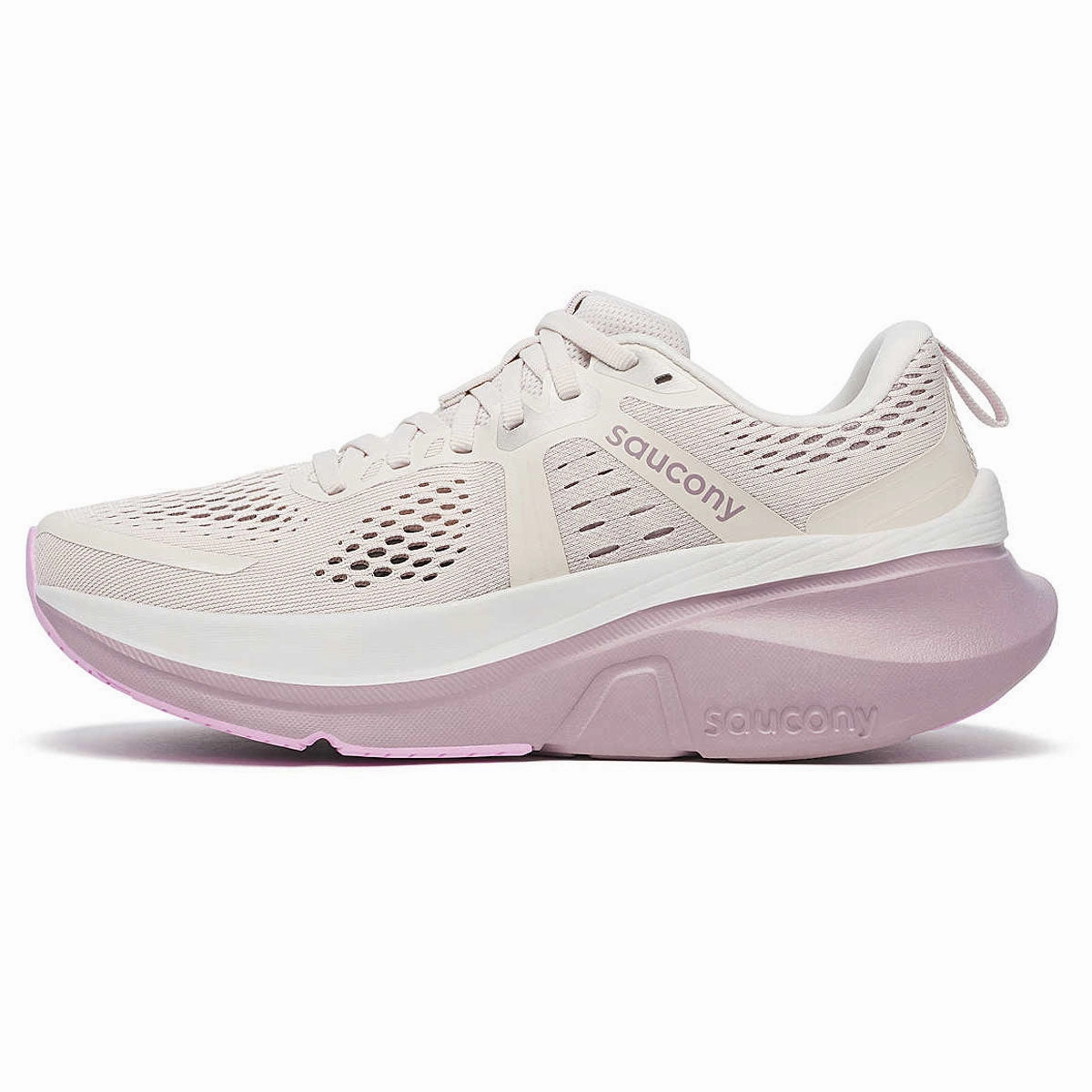 Saucony Guide 18 Running Shoes - Womens - Moon/Quail Triumph Running Shoe