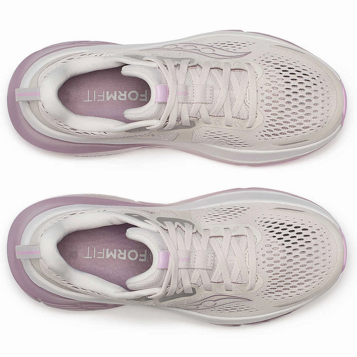 Running In Trail Shoes Saucony Guide 18 Running Shoes - Womens - Moon/Quail