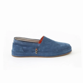 Jean Espadrille Men's Suede Calf Leather Handmade Espadrilles M9006