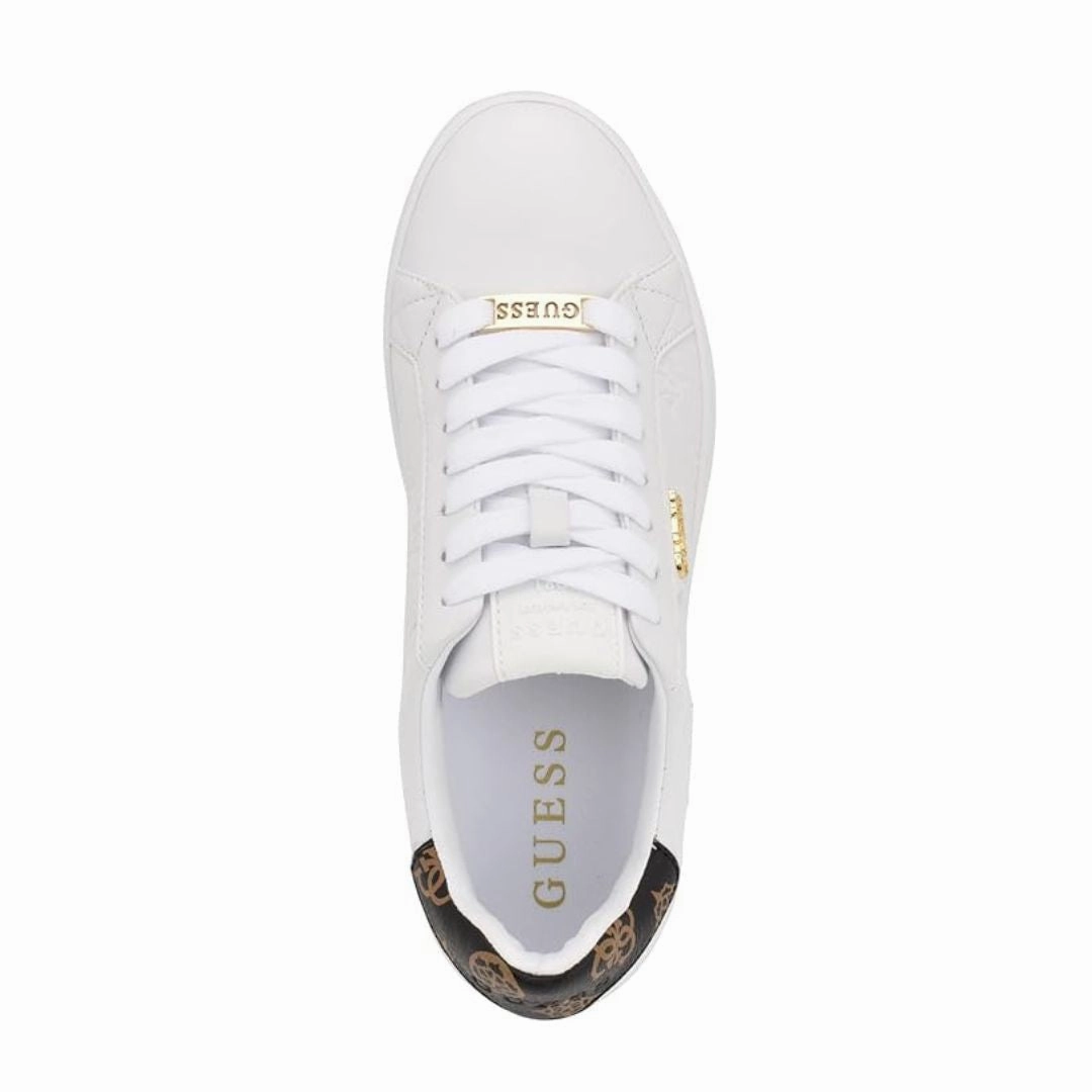 Sneakers Grand Court Sneakers GUESS Renzy Debossed Logo Low-Top Sneakers - WHT