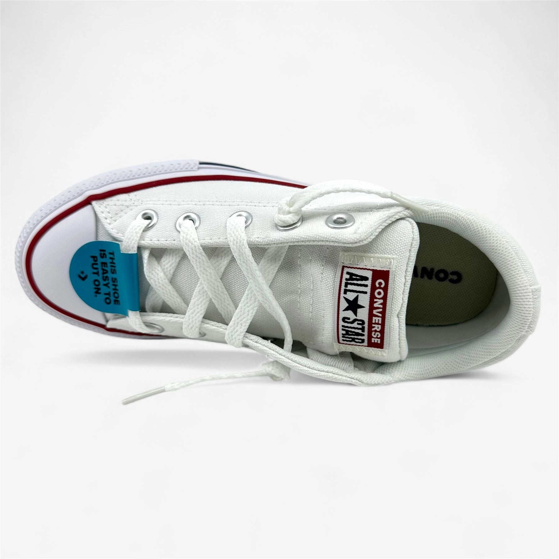 Casual Dress Walking Converse CTAS Street Slip White Garnet Navy Kids Size 3.5 Athletic Sneaker