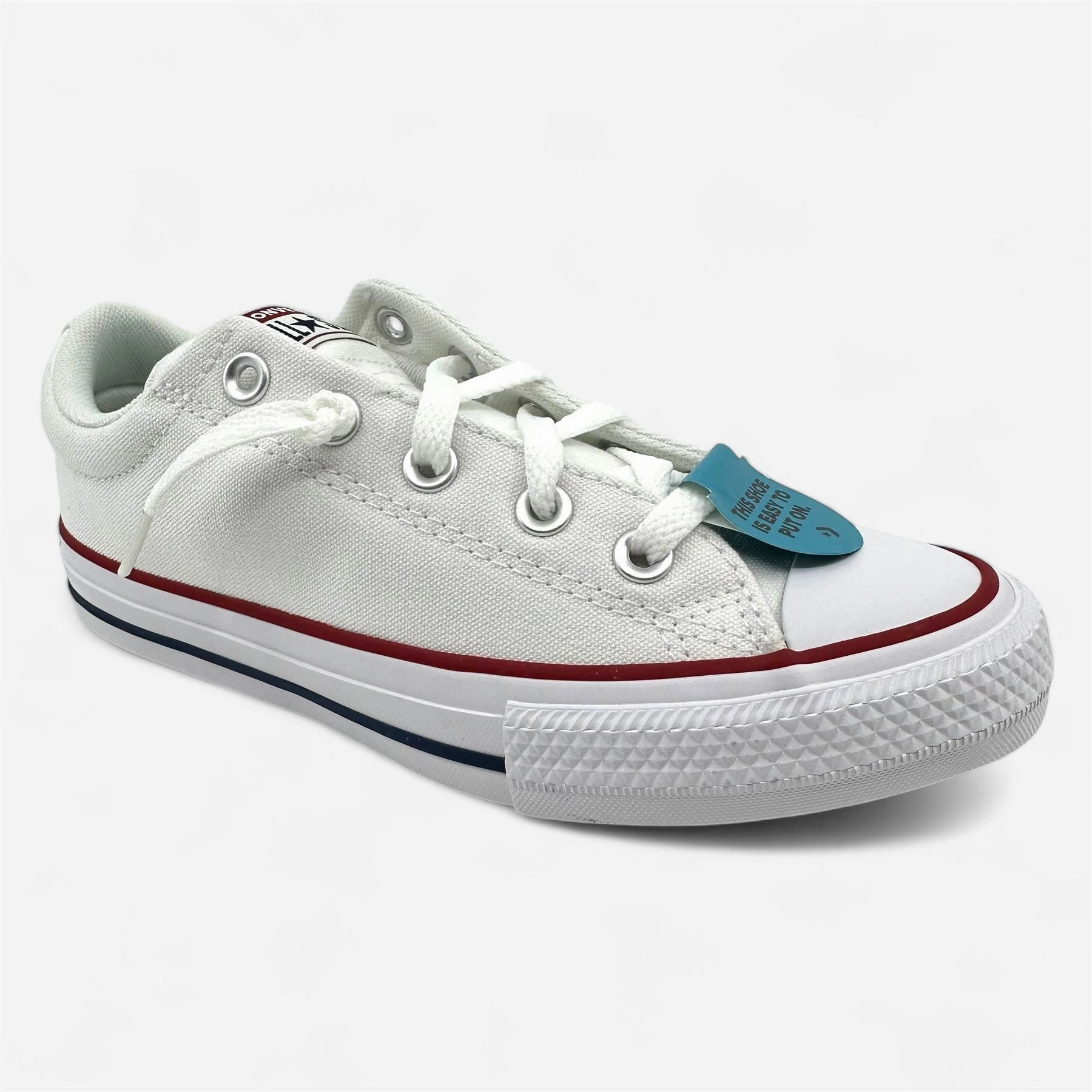 Best Shoes For Work Walking Converse CTAS Street Slip White Garnet Navy Kids Size 3.5 Athletic Sneaker