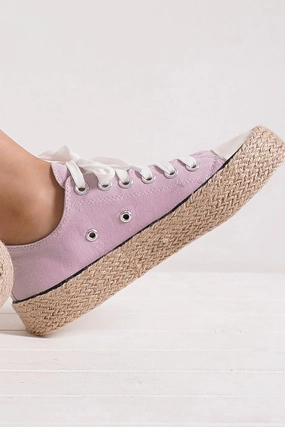 Chloe Piia Espadrilles Corsica Lace Up Woven Espadrille Sole Sneakers | Poundton