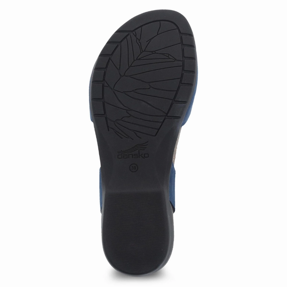 Dansko Rowan Navy Milled Nubuck Mary Jane (Women's) Casual Shoes That Look Good With Jeans