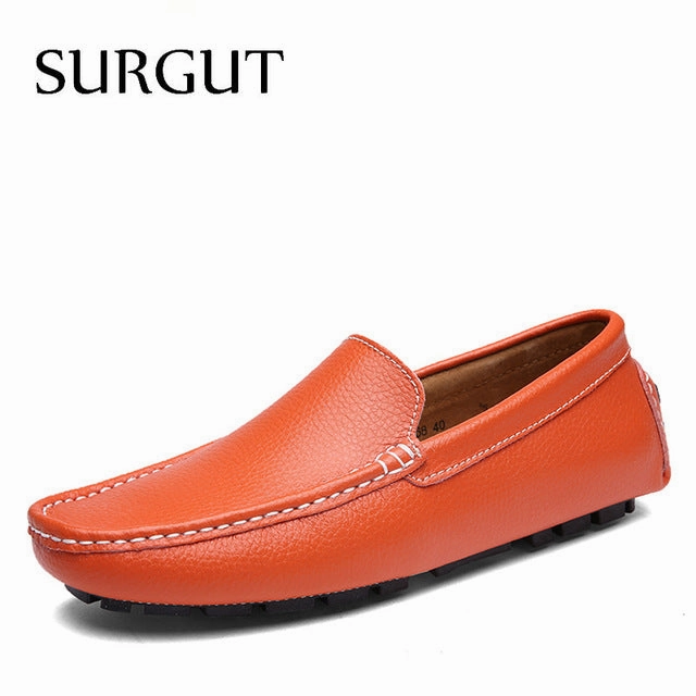 Best C Cow Split Leather Men Flat Shoes Brand Moccasins Men Loafers Driving Shoes Fashion Casual Shoes Hot Sell