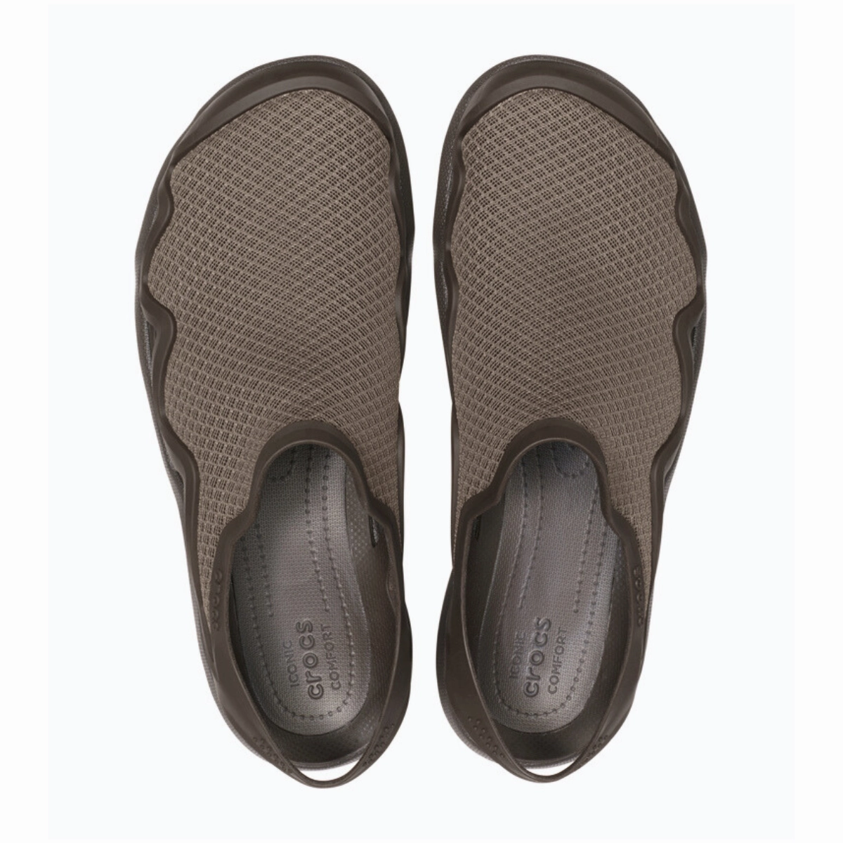 Voya Infinity Sandals Crocs Swiftwater Mesh Wave Round Toe Sandals - BRN