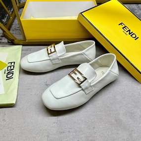Lucky Brand Valki Espadrille FENDI FENDI LOAFERS IN WHITE LAMBSKIN GOLD BUCKLE
