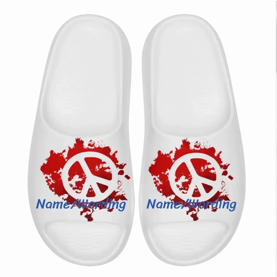 Slippers Supportive Custom slide, Put name or business name on it, Print on demand, BT002-23020011