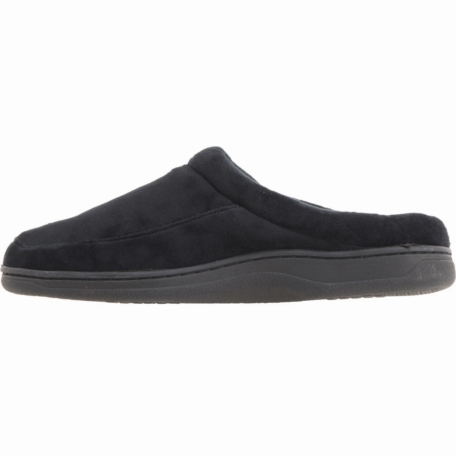 Dearfoams Men's Bradley Indoor Outdoor Velour Moc-Toe Clog Slippers Slippers Metal