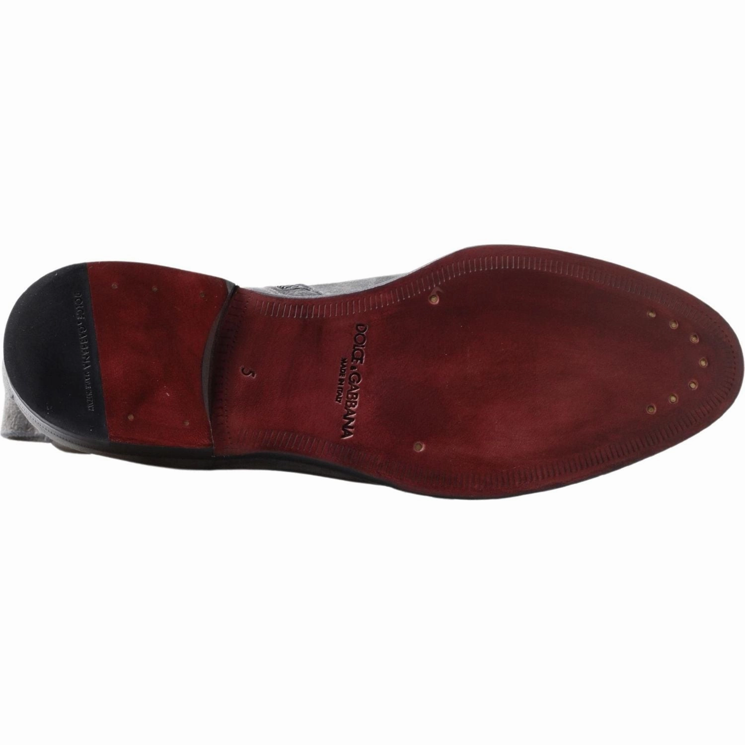 Dolce & Gabbana Gray Leather Men Ankle Boots Shoes Frye Boots