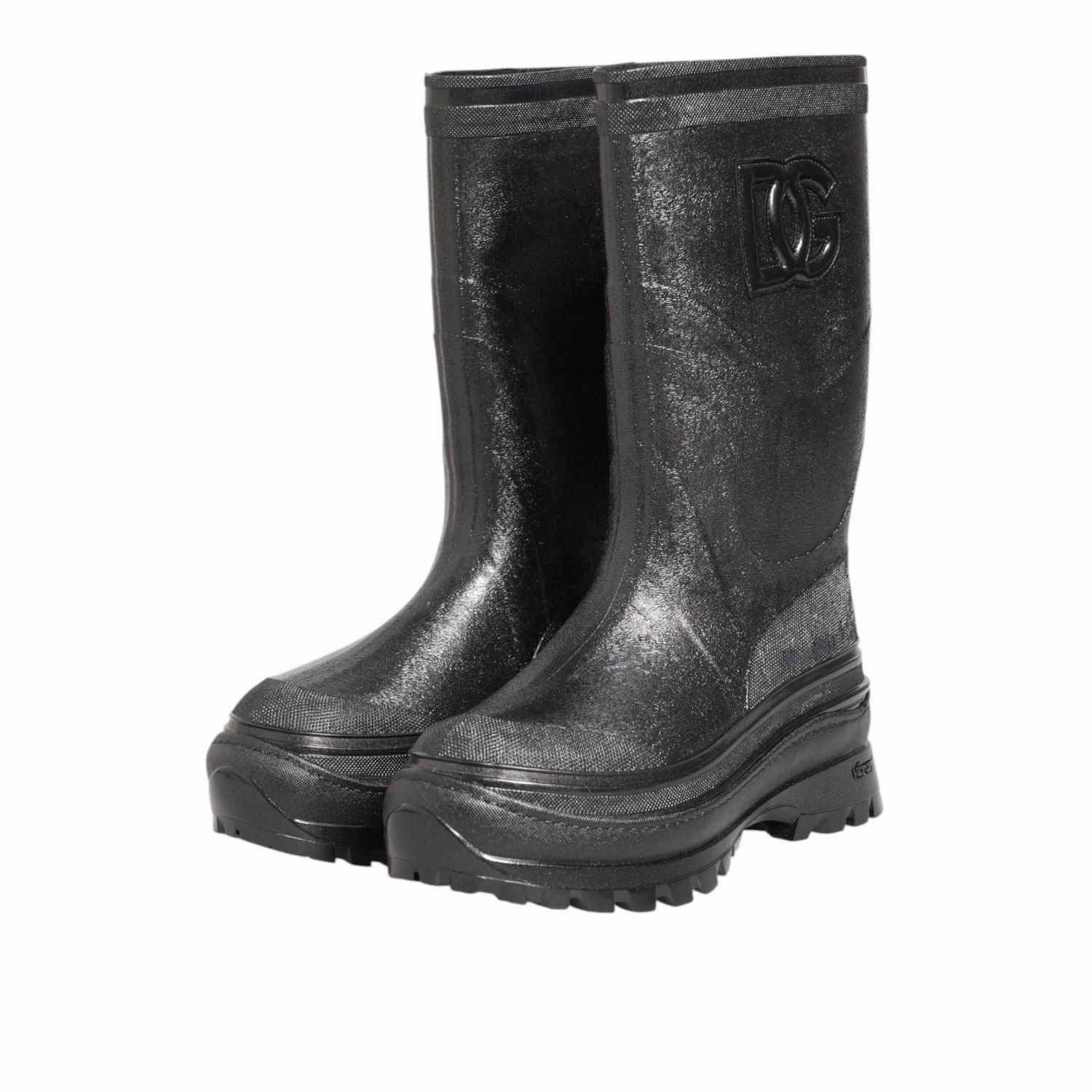 Benefits Of Compression Boots Dolce & Gabbana Metallic Black Pull On Rain Boots Shoes