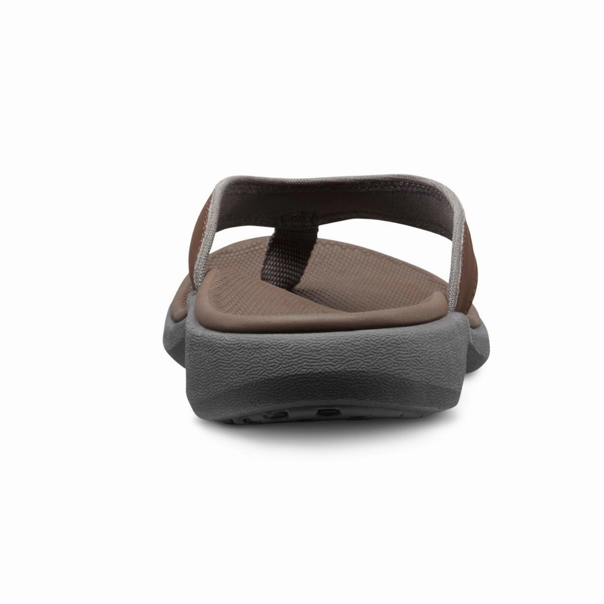 Flat Grey Shoes Dr. Comfort Men Ortho Sandals- Collin - Chocolate