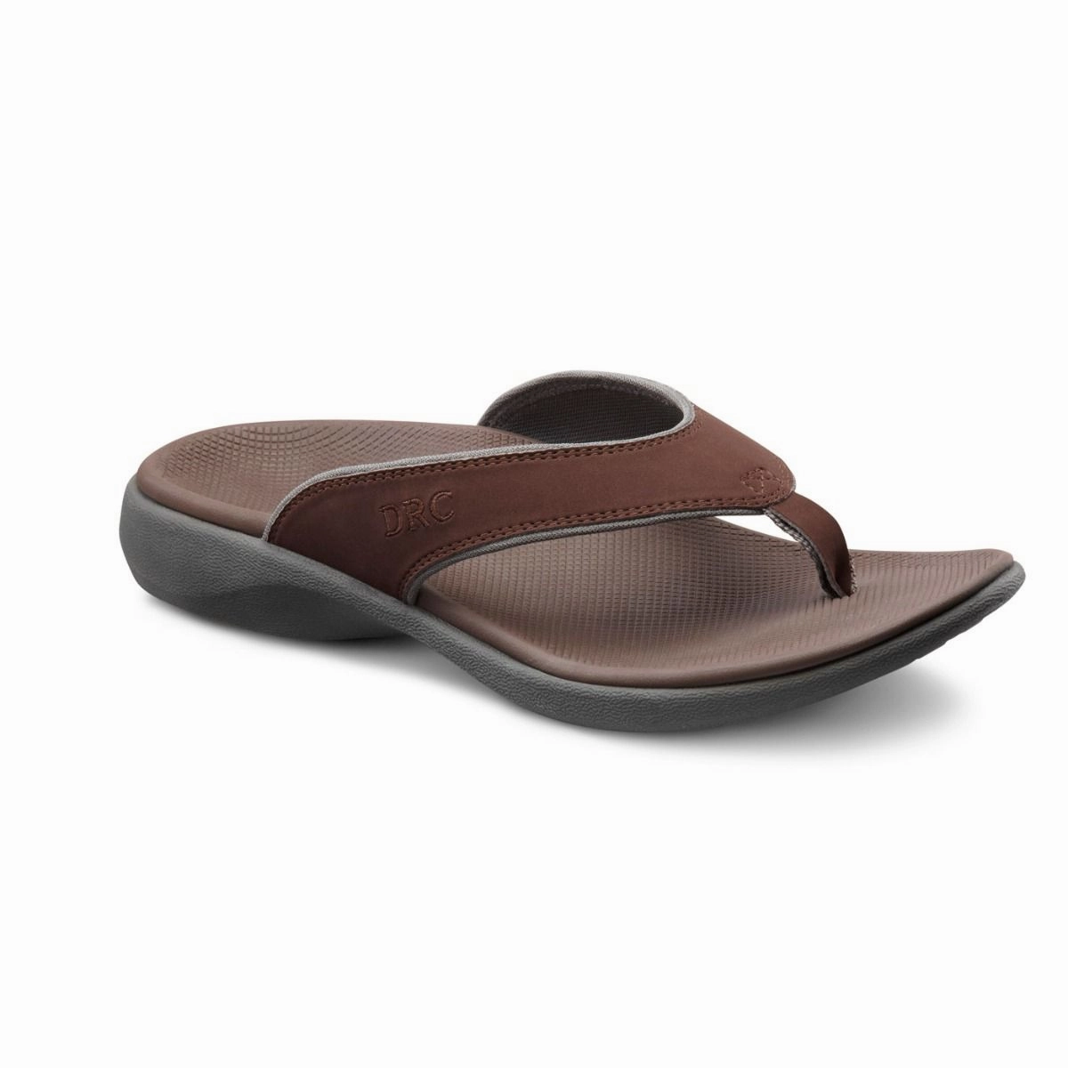 Dr. Comfort Men Ortho Sandals- Collin - Chocolate Orthopedic Shoes Padding Flat Feet
