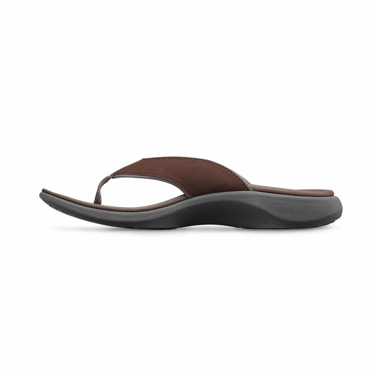 Fold Away Flat Shoes Dr. Comfort Men Ortho Sandals- Collin - Chocolate