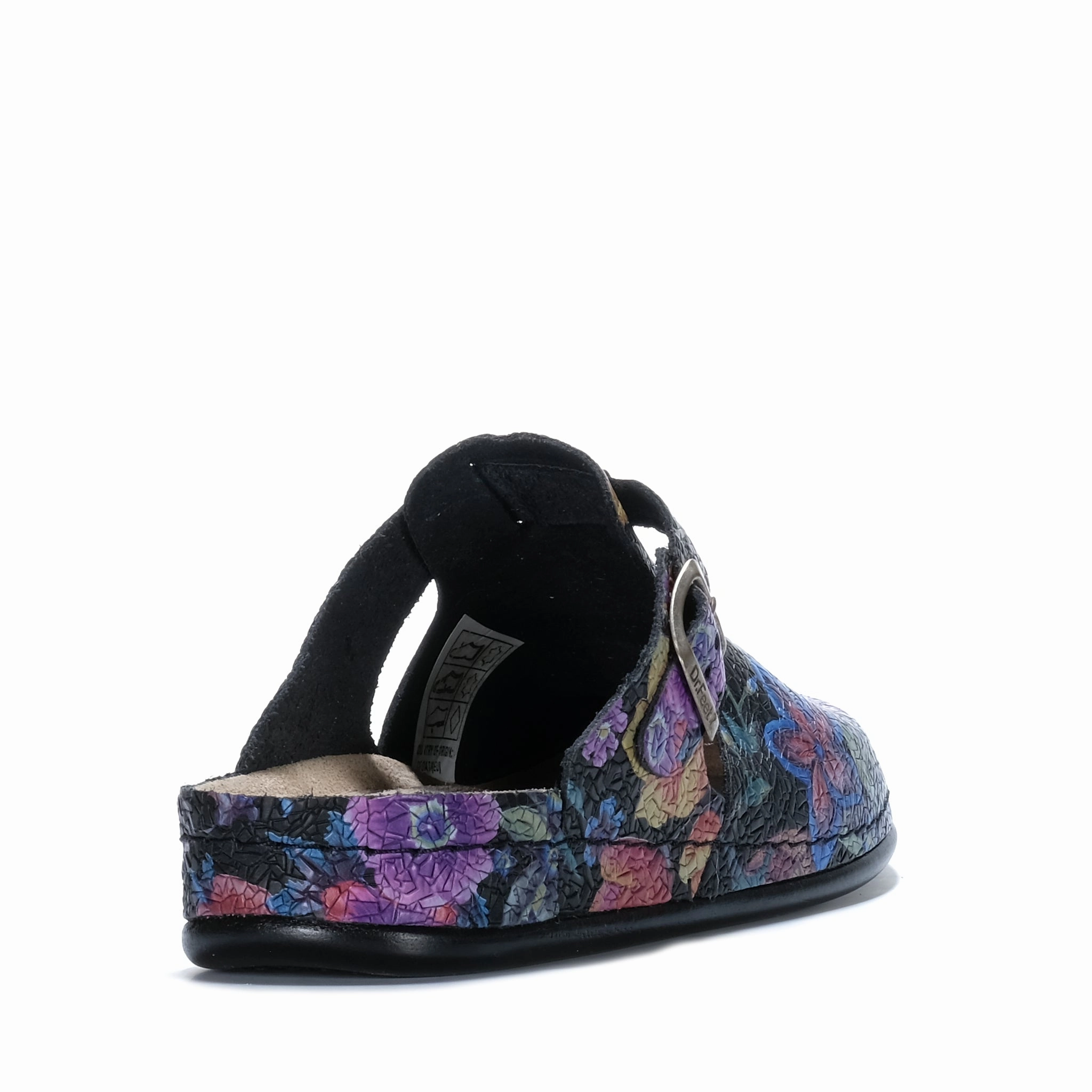 Soft Walk Shoes Dr Feet Halley Black Floral