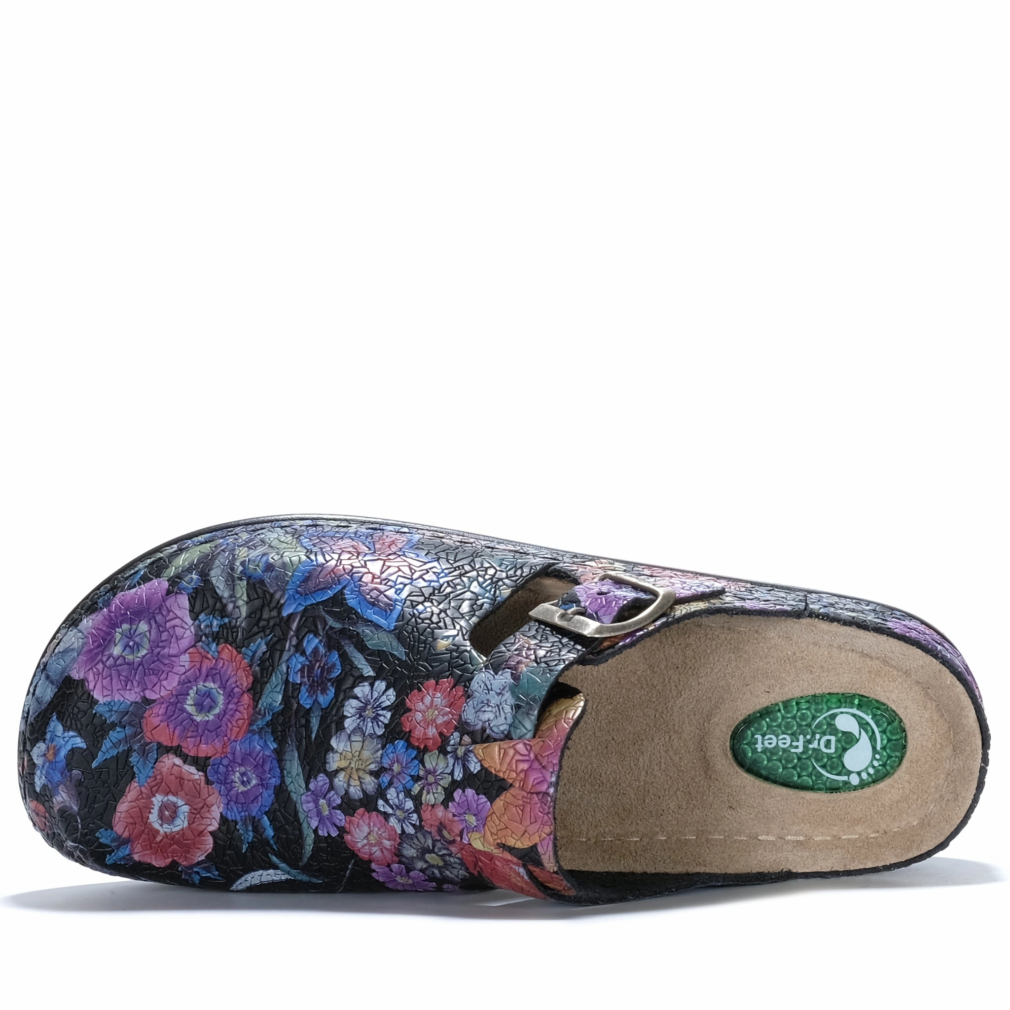 Best Walking Shoes With Wide Toe Box Dr Feet Halley Black Floral