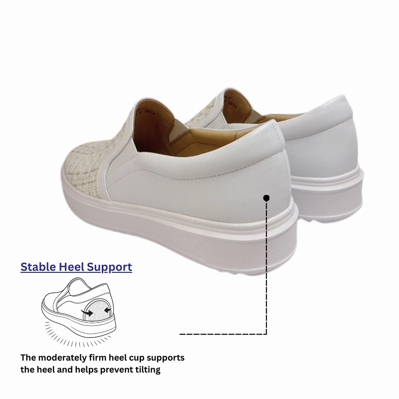 Comfortable Casual Dress Shoe DR.KONG WOMEN COMFORT CASUAL SHOES DK-W5001496-WHT