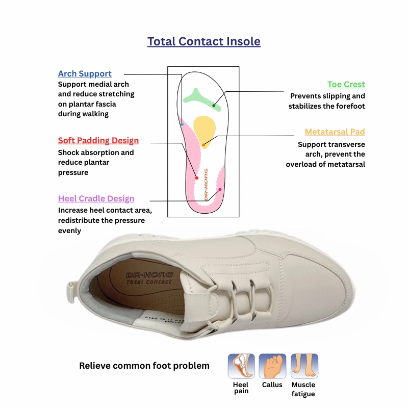 DR.KONG WOMEN COMFORT CASUAL SHOES DK-W5001503-BEI Low Ankle Casual Shoes