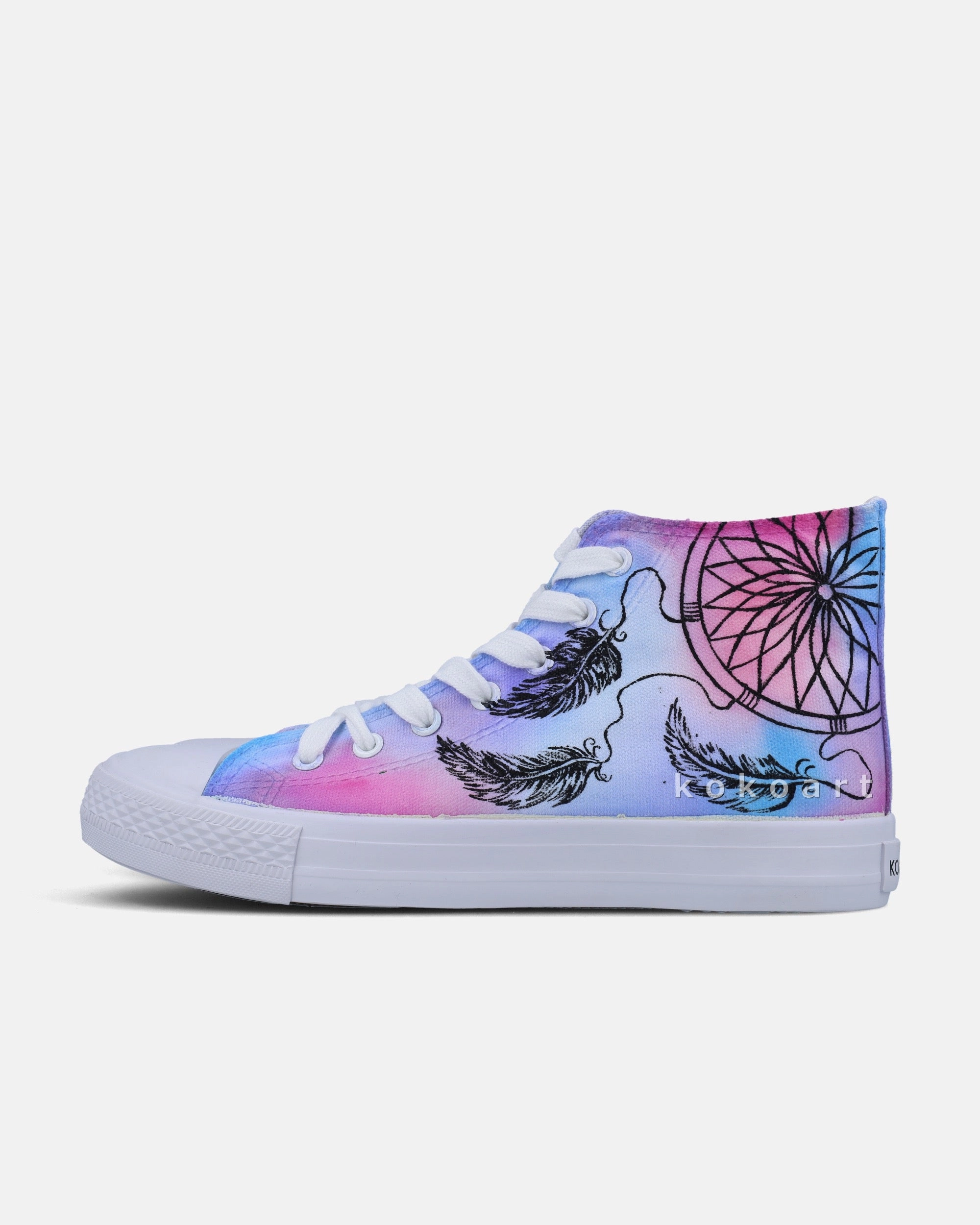 Dreamcatcher Watercolour Hand Painted Shoes