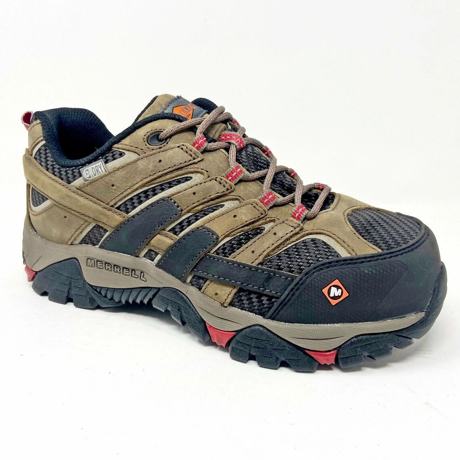 Waterproof Mtb Shoes Flats Merrell Work Moab 2 Vent Waterproof Comp Toe Boulder Womens Shoes Boots J15774