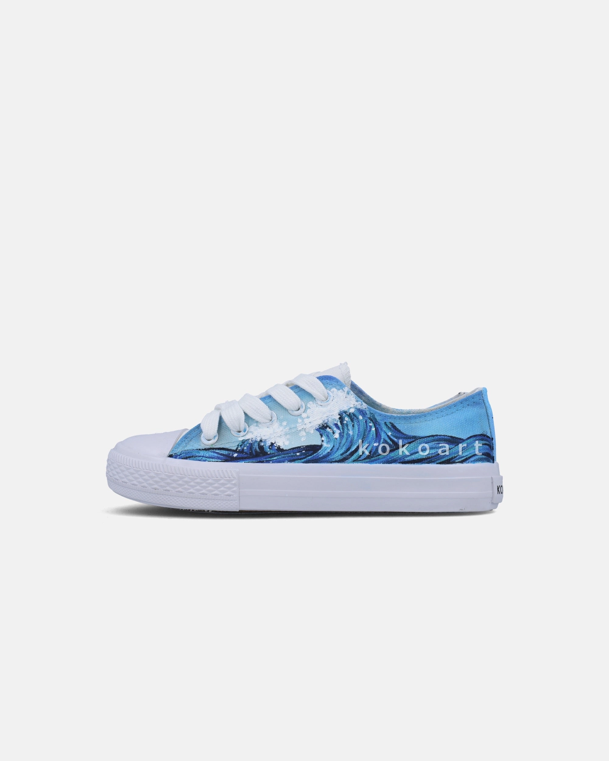 Waves Hand Painted Shoes