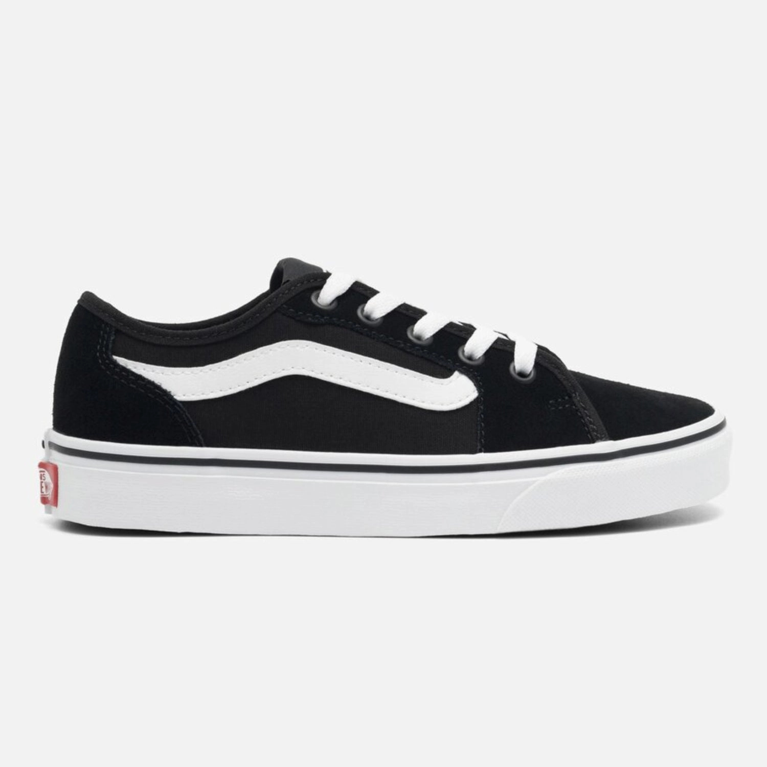 Vans Women's Filmore Decon Suede/Canvas Sneaker, Black/White Australia Skate
