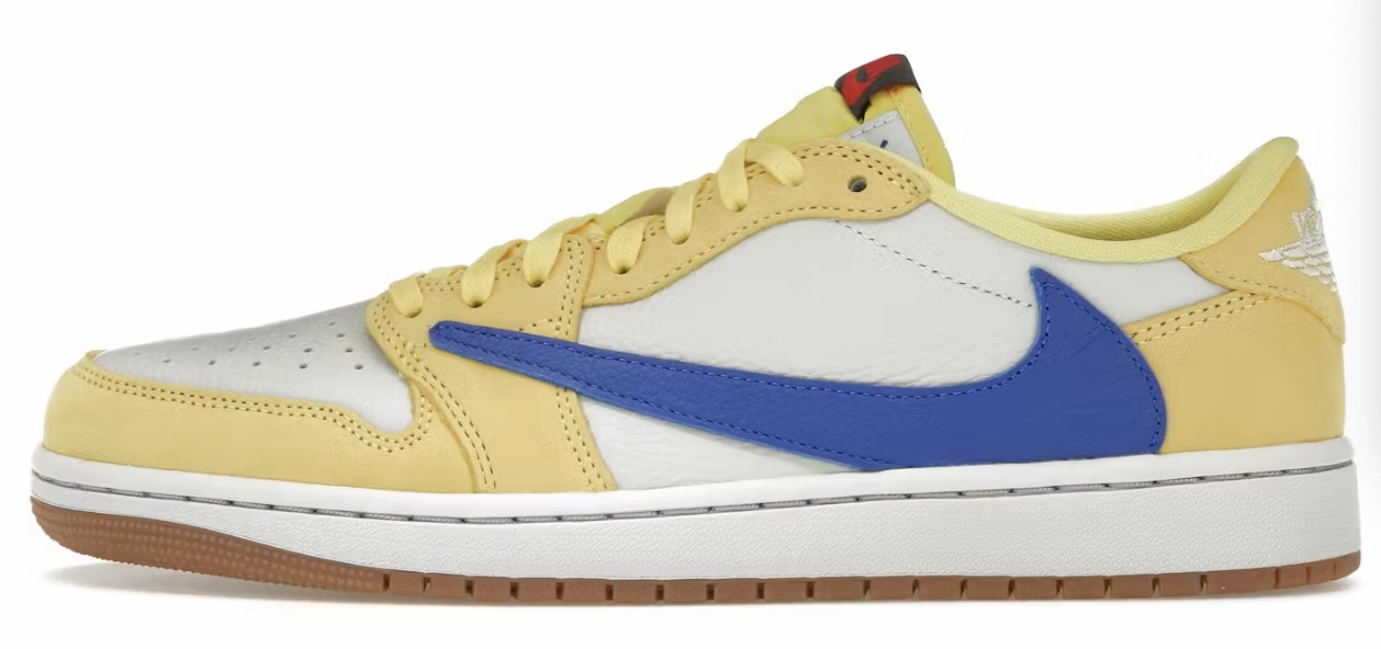 Jordan 1 Retro Low OG SP Travis Scott Canary Womens Pre-Owned Asics Walking Vs Running Shoes