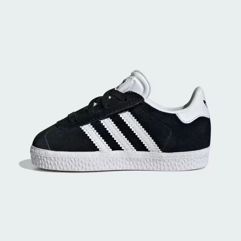 Infant's Adidas Gazelle Comfort Closure Elastic Laces Shoes - Black/White Adidas Dragon Ball Shoes