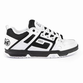 DVS Comanche White Black White Leather 90s Skate