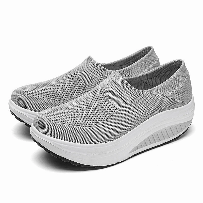 Recommended Shoes For Flat Feet Atikota Orthopedic Platform Sneakers for Women Mesh Flat and comfortable / FREE Shipping