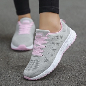 Gothic Flat Shoes Women Casual Shoes Fashion Breathable Walking Mesh Flat Shoes Woman White Sneakers Women 2020 Tenis Feminino Female Shoes