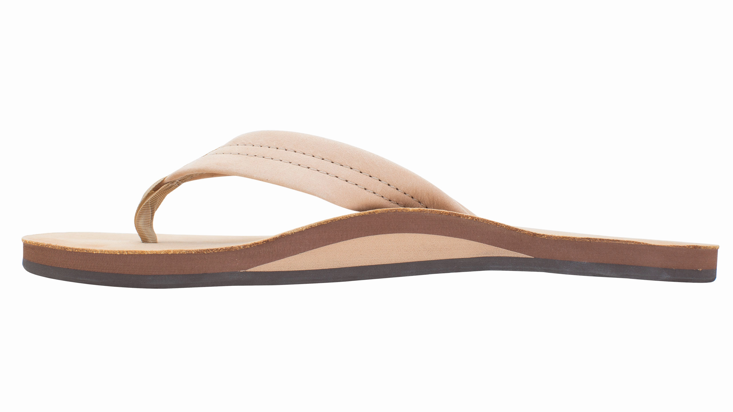 Single Layer Premier Leather Sierra Brown (Men) Indonesian Flip Flops