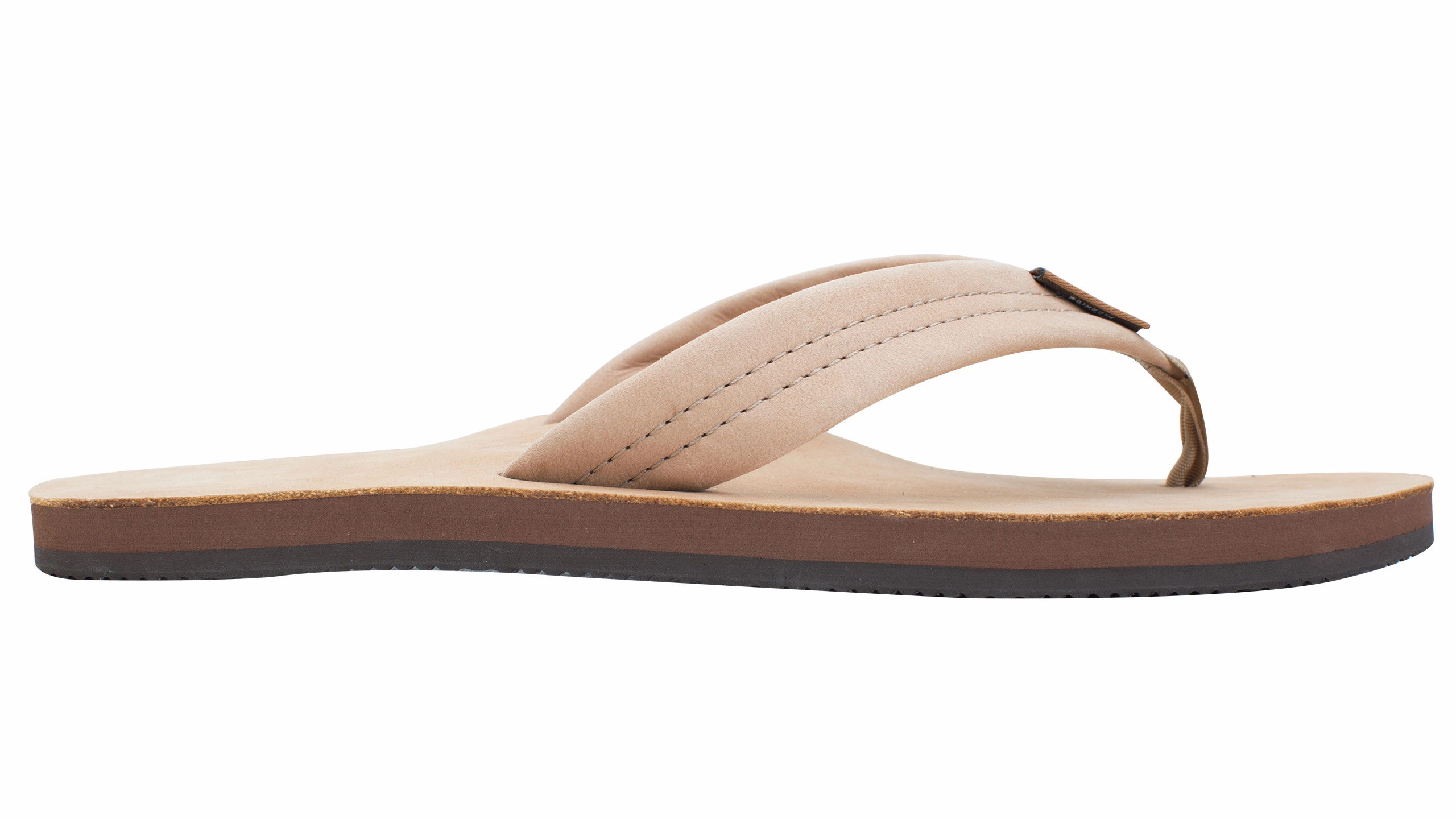 Single Layer Premier Leather Sierra Brown (Men) Cloudstepper Flip Flops