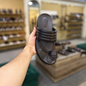 LS Pure Leather Handmade Prime Chappal LS-1310 Dark Brown Slippers