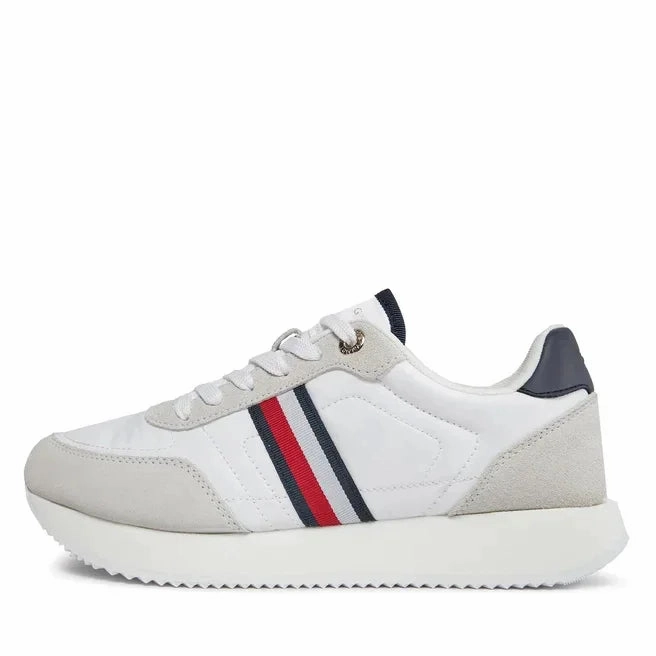 Gore-tex Sneakers Tommy Hilfiger Essential Runner Global Stripes Women FW0FW07831-WHT
