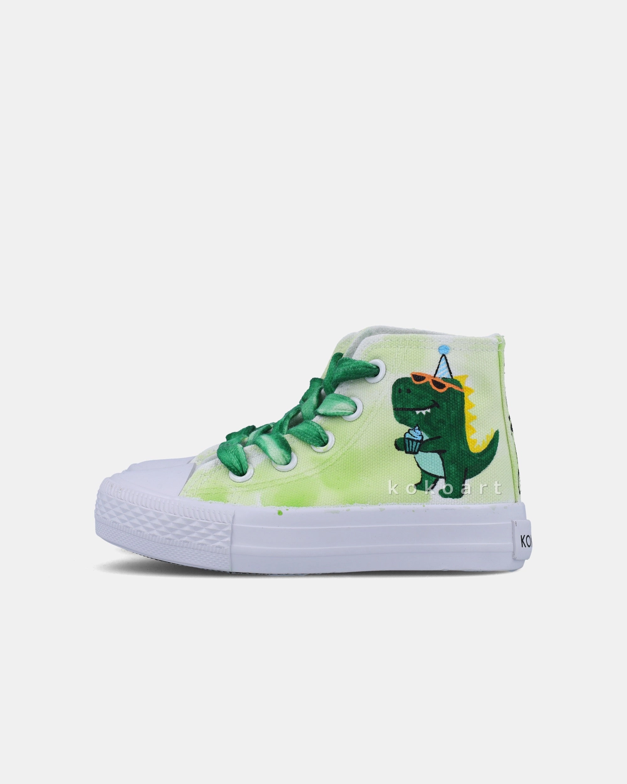 Dinosaur Hand Painted Shoes