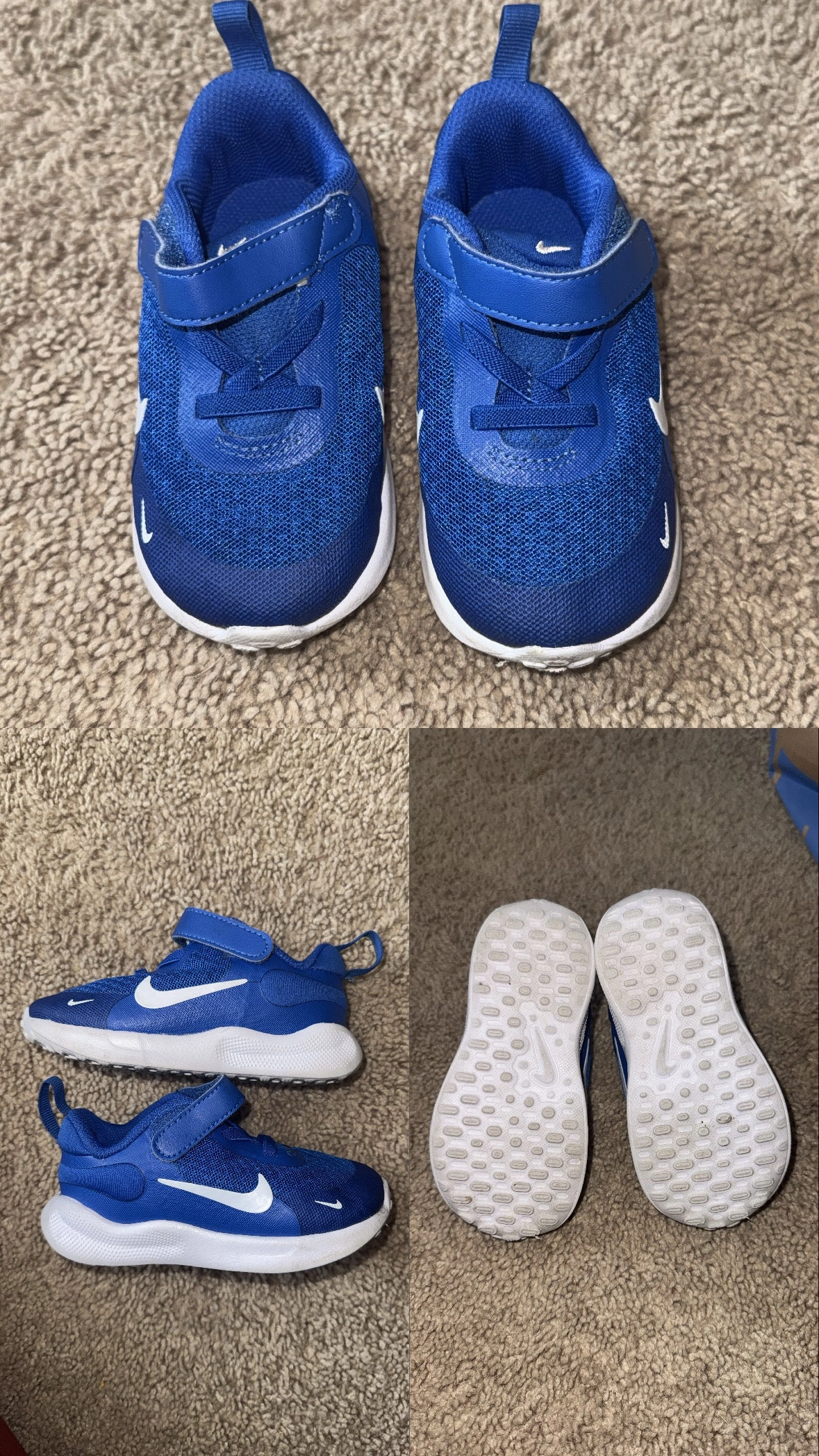 Nike Revolution 7 Royal Blue - GUC - Shoes:           7 (Toddler) Asics Silver Shoes