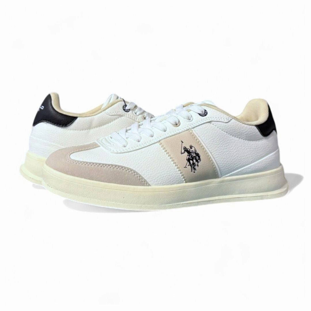 70s Shoes Casual U.S. POLO ASSN. Campy Sneakers - WHTBEG