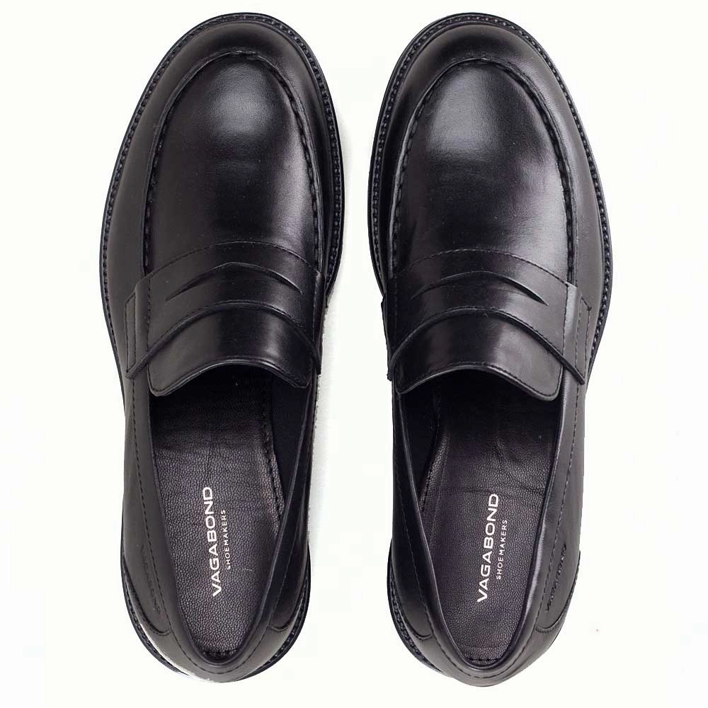 Vagabond Shoemakers Kenova Loafer - Black Flat Witch Shoes