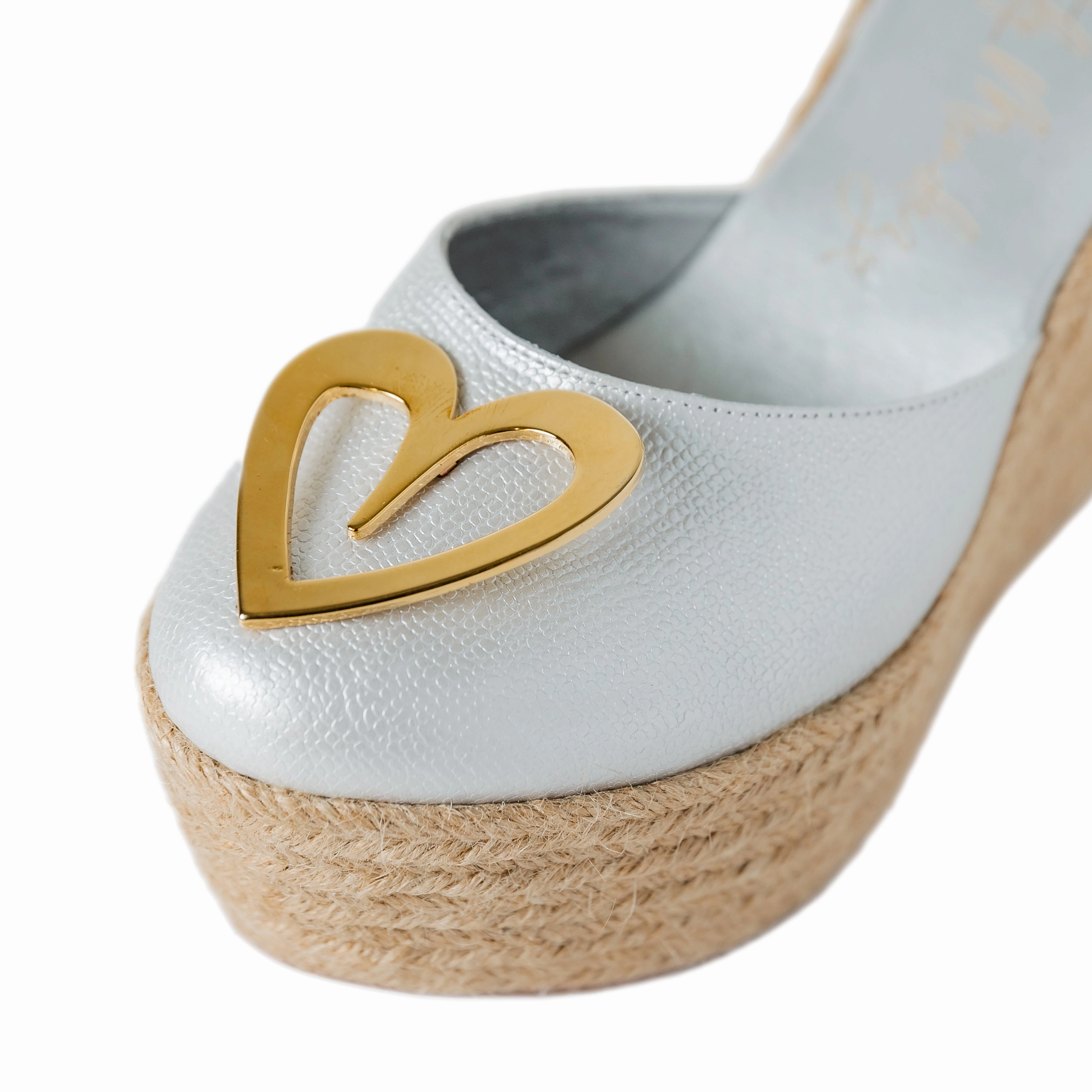 Clear Espadrilles Sandals Love Espadrilles - Silver Dual