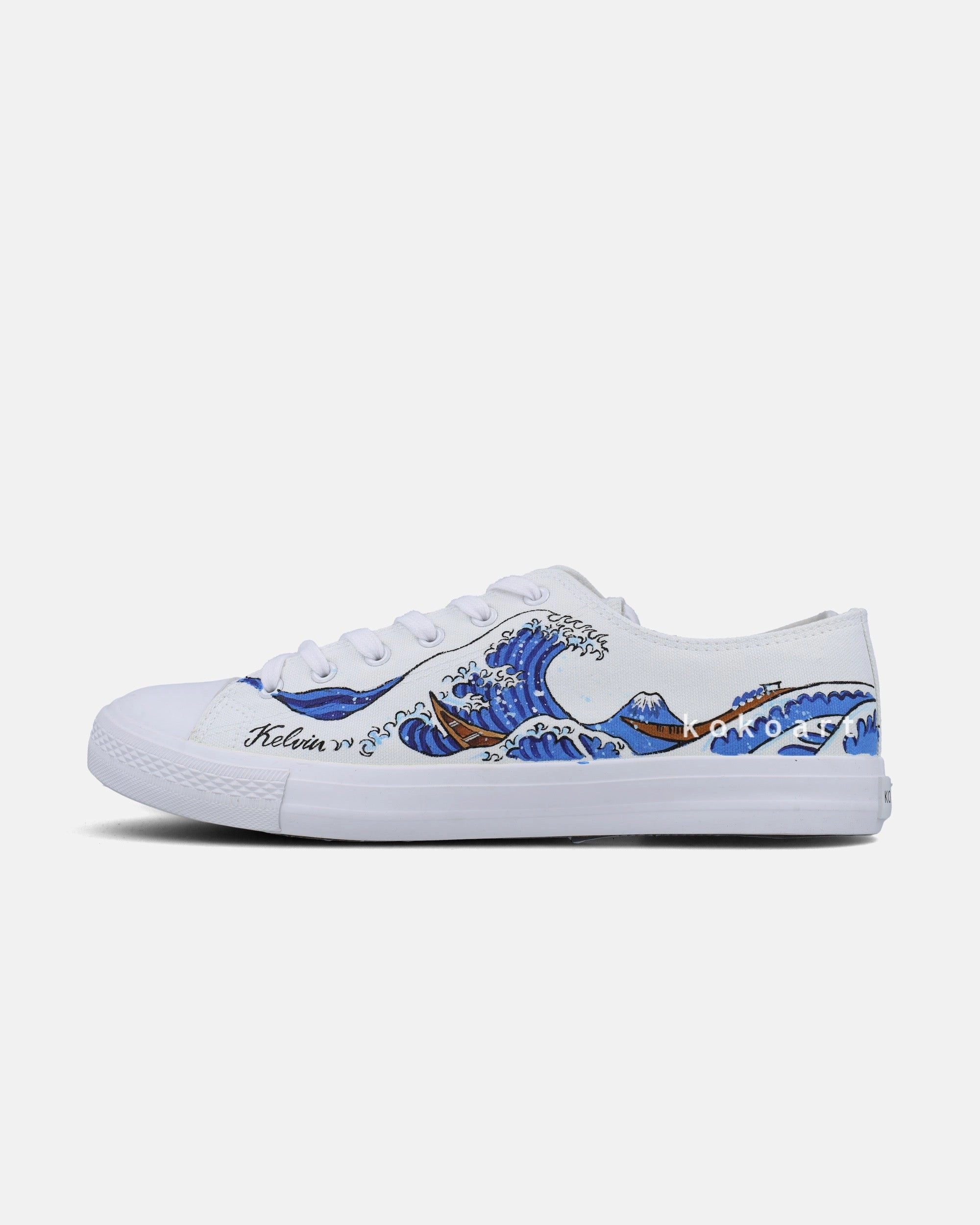 Waves Hand Painted Shoes