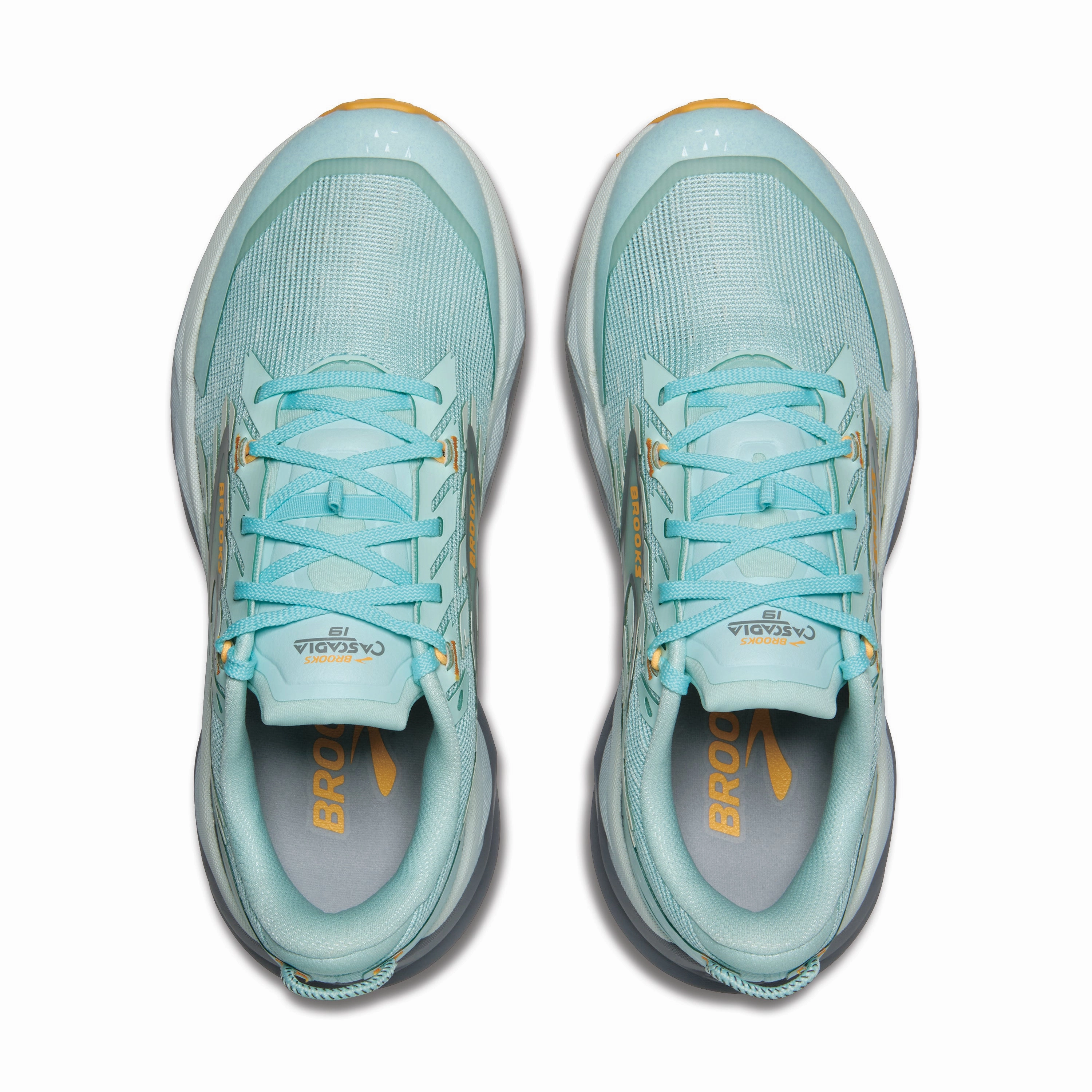 Brooks Cascadia 19 Women's - Clearwater/Primer Grey/Apricot Best Trail Shoes For Narrow Feet