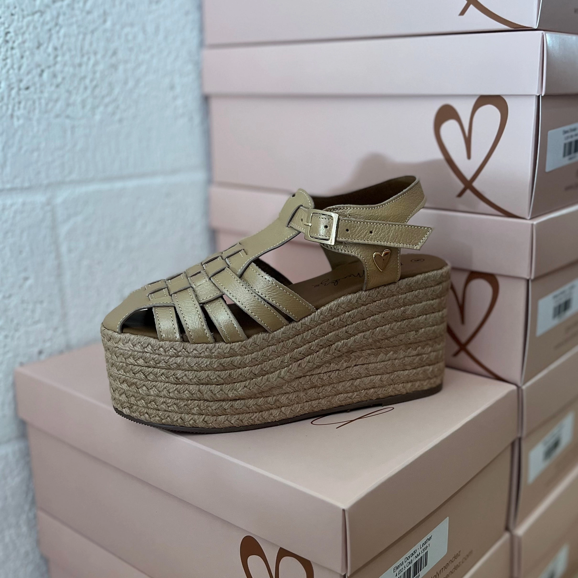 Slide Espadrille Sandals Elena Espadrilles - Gold