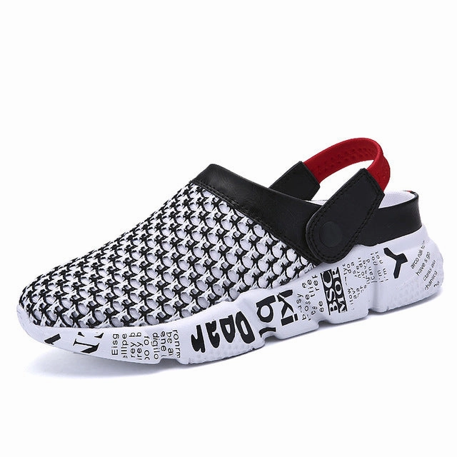 Men beach shoes,Slip On Garden Shoes Lightweight Beach Sandals For Men Sneakers Slippers Men Shoes Big Size 39-46 Casual Dad Shoes