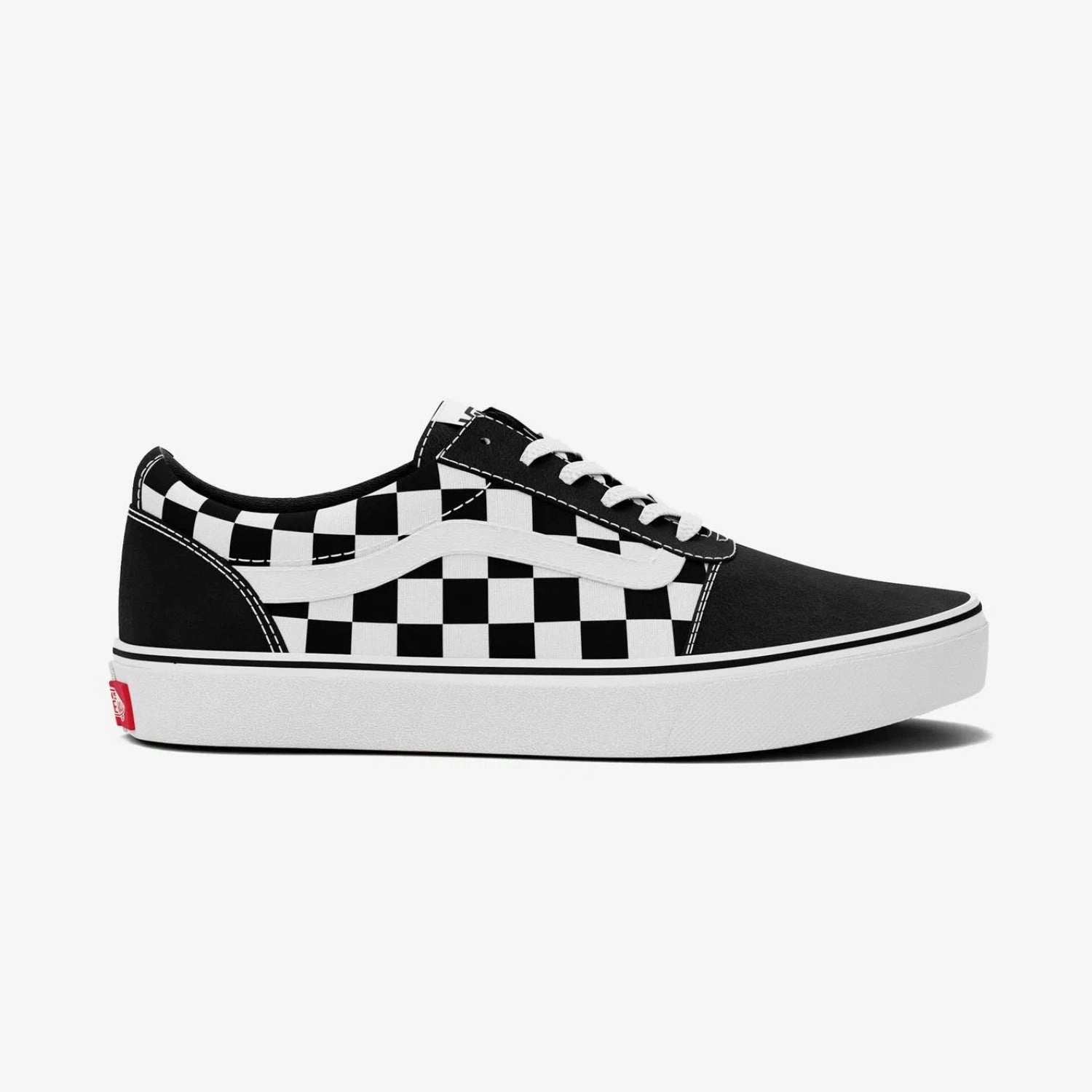 Vans Women's Ward Trainers, Black/White (Checkered) Skate Shoe Deals