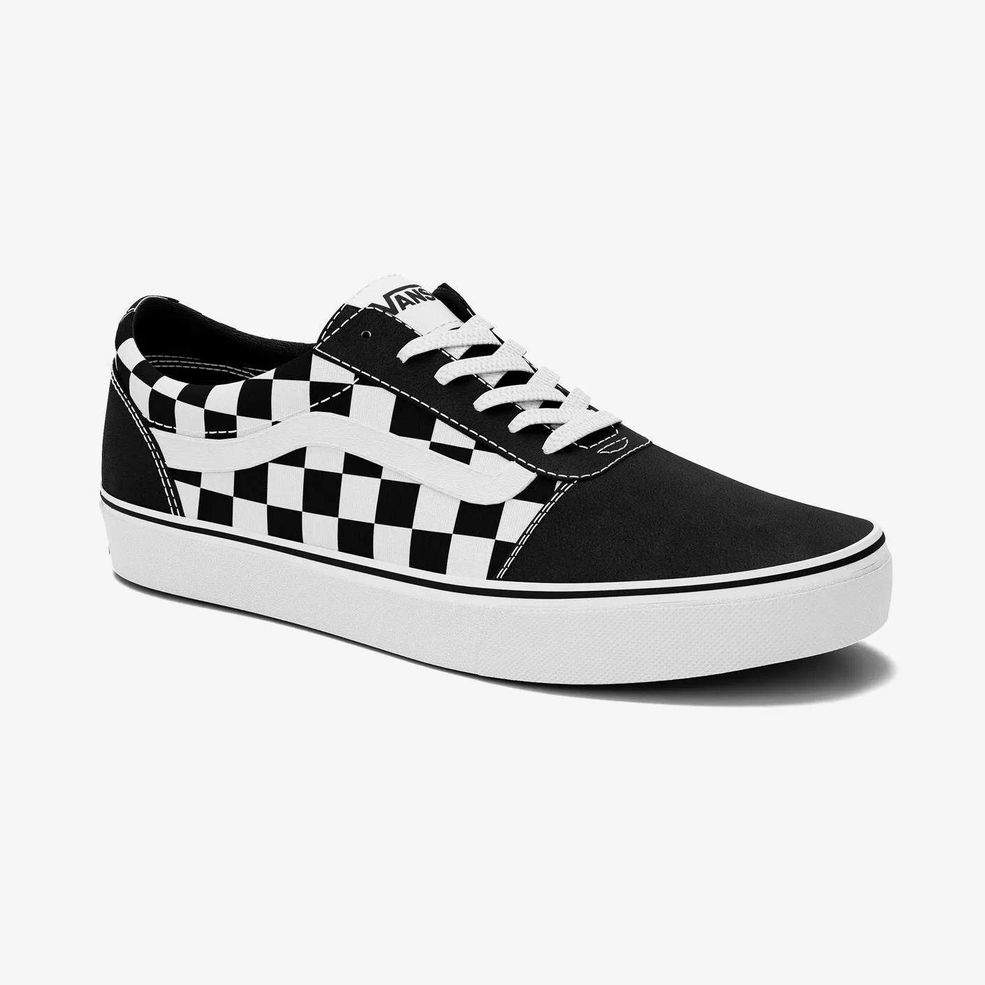Vans Women's Ward Trainers, Black/White (Checkered) Chaz Ortiz Skate Shoes