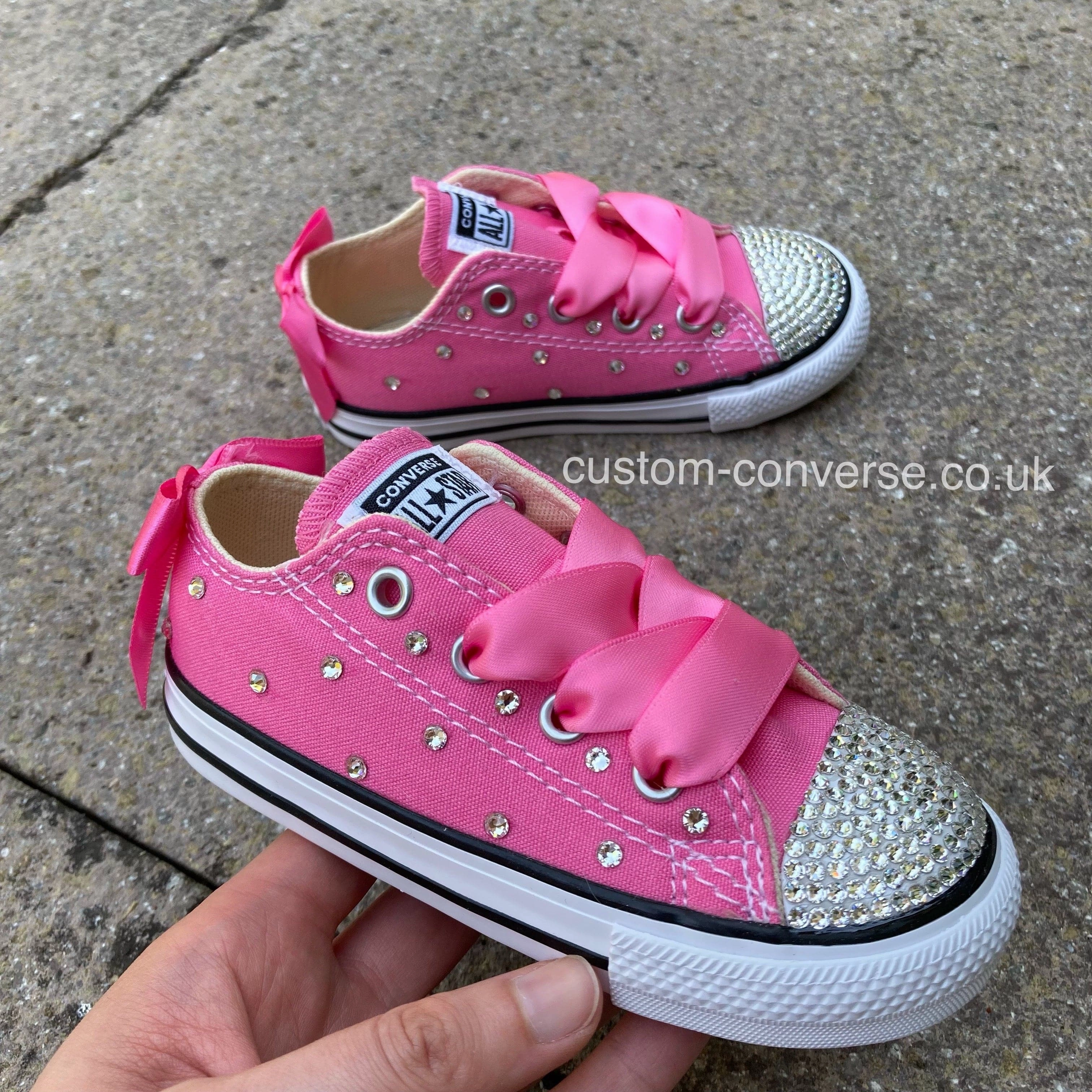 Good Cushioned Walking Shoes Kids Crystal Low Top Converse