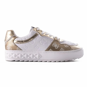 Top Designer Sneakers GUESS Fiena Sneaker Women - WHTGOLD