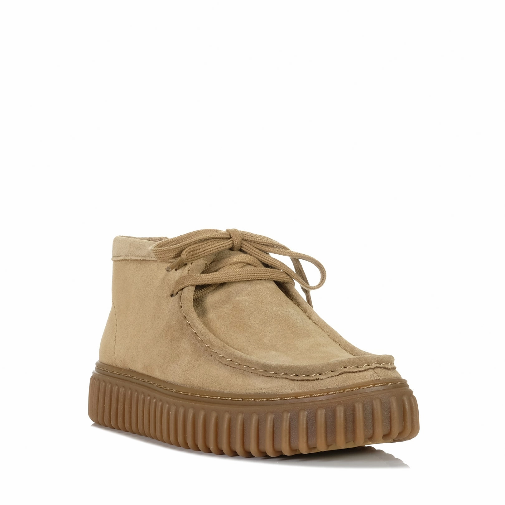 For Flat Feet Walking Without Clarks Torhill Hi Dark Sand Suede